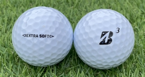 BRIDGESTONE ブリヂストン EXTRA SOFT 2019年モデル◇12球【AB級ランク】WHITE ロストボール