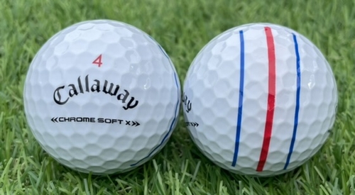 Callaway キャロウェイ CHROME SOFT X　2022年モデル◇12球【S級ランク】WHITE ロストボール