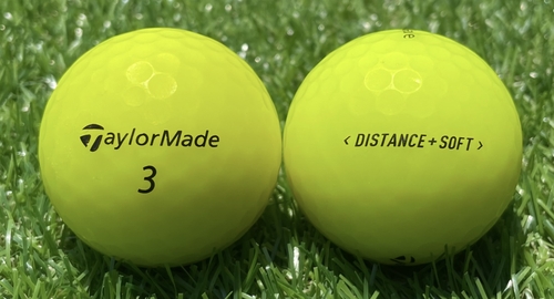 TaylorMade テーラーメイド DISTANCE⁺SOFT◇12球【SA級ランク】マットイエロー ロストボール