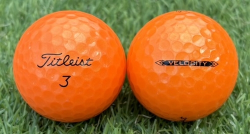 Titleist タイトリスト VELOCITY 2022年モデル◇12球【SA級ランク】ORANGE ロストボール