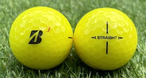 BRIDGESTONE ブリヂストン STRAIGHT 2023年モデル◇12球【SA級ランク】YELLOW ロストボール
