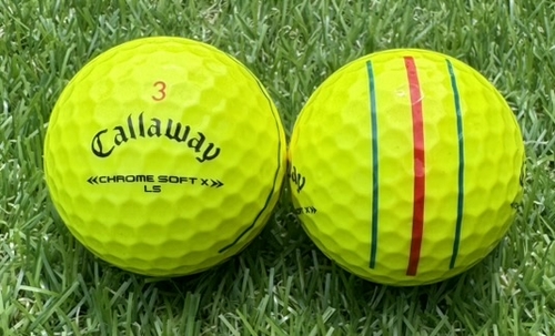 Callaway キャロウェイ CHROME SOFT X LS 2022年モデル◇12球【AB級ランク】YELLOW ロストボール