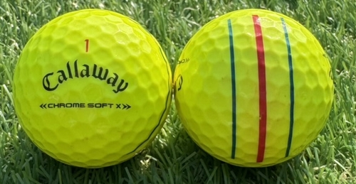 Callaway キャロウェイ CHROME SOFT X 2022年モデル◇12球【AB級ランク】YELLOW ロストボール