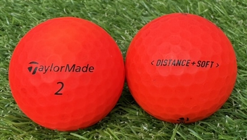 TaylorMade テーラーメイド DISTANCE⁺SOFT◇12球【A級ランク】マットレッド ロストボール
