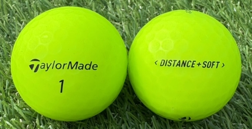 TaylorMade テーラーメイド DISTANCE⁺SOFT◇12球【SA級ランク】マットグリーン ロストボール