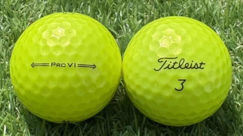 Titleist タイトリスト PRO v1 2021年モデル◇12球【A級ランク】YELLOW ロストボール