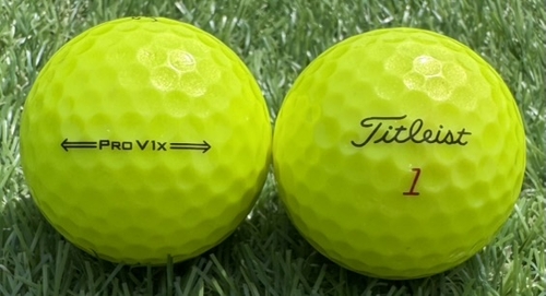 Titleist タイトリスト PRO v1x 2021年モデル◇12球【A級ランク】YELLOW ロストボール