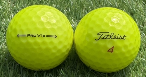 Titleist タイトリスト PRO v1x 2021年モデル◇12球【AB級ランク】YELLOW ロストボール