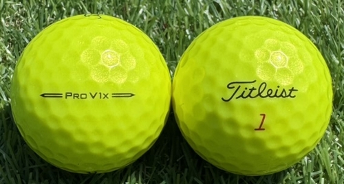 Titleist タイトリスト PRO v1x 2023年モデル◇12球【SA級ランク】YELLOW ロストボール