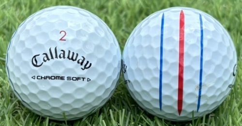 Callaway キャロウェイ CHROME SOFT  2024年モデル ◇12球【AB級ランク】WHITE ロストボール