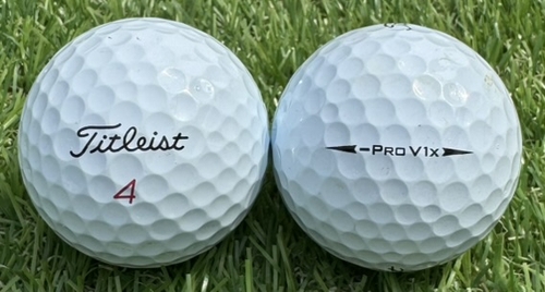 Titleist タイトリスト PRO v1x レフトダッシュ 2024年モデル◇12球【A級ランク】WHITE ロストボール