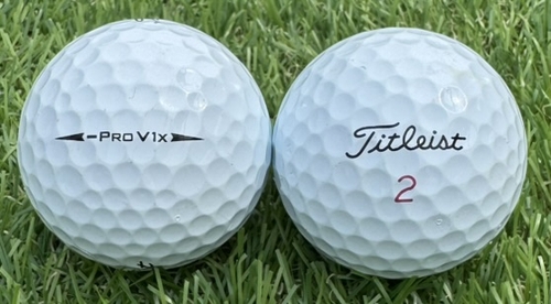 Titleist タイトリスト PRO v1x レフトダッシュ 2024年モデル◇12球【AB級ランク】WHITE ロストボール