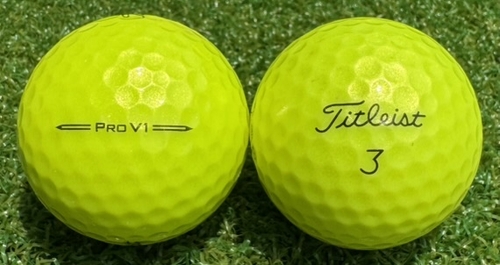 Titleist タイトリスト PRO v1 2023年モデル◇12球【AB級ランク】YELLOW ロストボール