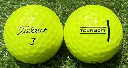 Titleist タイトリスト TOUR SOFT 2022年モデル◇12球【AB級ランク】YELLOW ロストボール