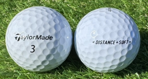 TaylorMade テーラーメイド DISTANCE⁺SOFT◇24球【A級ランク】WHITE ロストボール