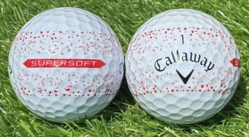 Callaway キャロウェイ SUPERSOFT SPLATTER 360  2023年モデル◇12球【A級ランク】RED ロストボール