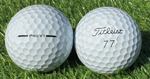 Titleist タイトリスト PRO v1 2025年モデル◇12球【AB級ランク】WHITE ロストボール