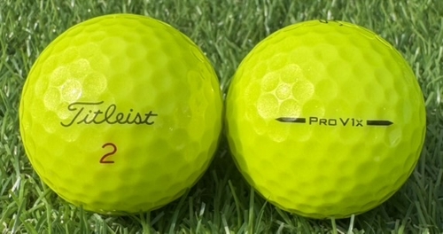 Titleist タイトリスト PRO v1x 2025年モデル◇12球【A級ランク】YELLOW ロストボール