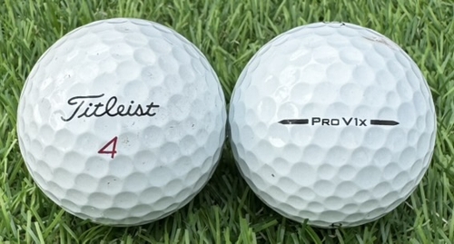 Titleist タイトリスト PRO v1x 2025年モデル◇12球【AB級ランク】WHITE ロストボール