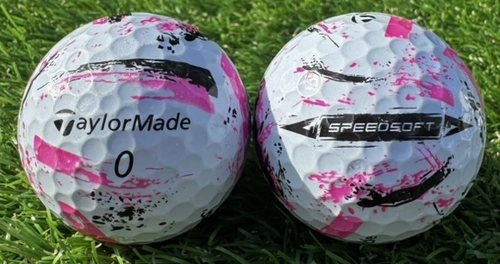 TaylorMade テーラーメイド SPEED SOFT 2024年モデル◇12球【AB級ランク】PINK ロストボール