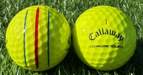 Callaway キャロウェイ CHROME TOUR  2024年モデル ◇12球【A級ランク】YELLOW ロストボール