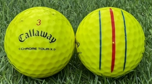 Callaway キャロウェイ CHROME TOUR X  2024年モデル◇12球【AB級ランク】YELLOW ロストボール