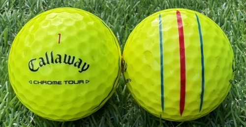 Callaway キャロウェイ CHROME TOUR 2024年モデル ◇12球【AB級ランク】YELLOW ロストボール