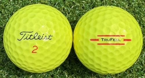 Titleist タイトリスト TRUFEEL 2024年モデル◇12球【AB級ランク】YELLOW ロストボール